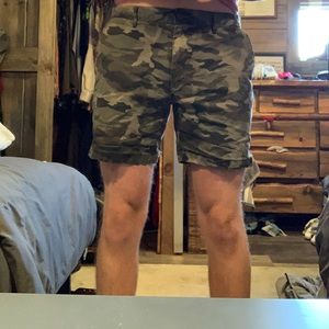 Camo cargo shorts